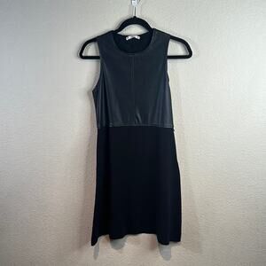 Zara Sleeveless Faux Leather Dress